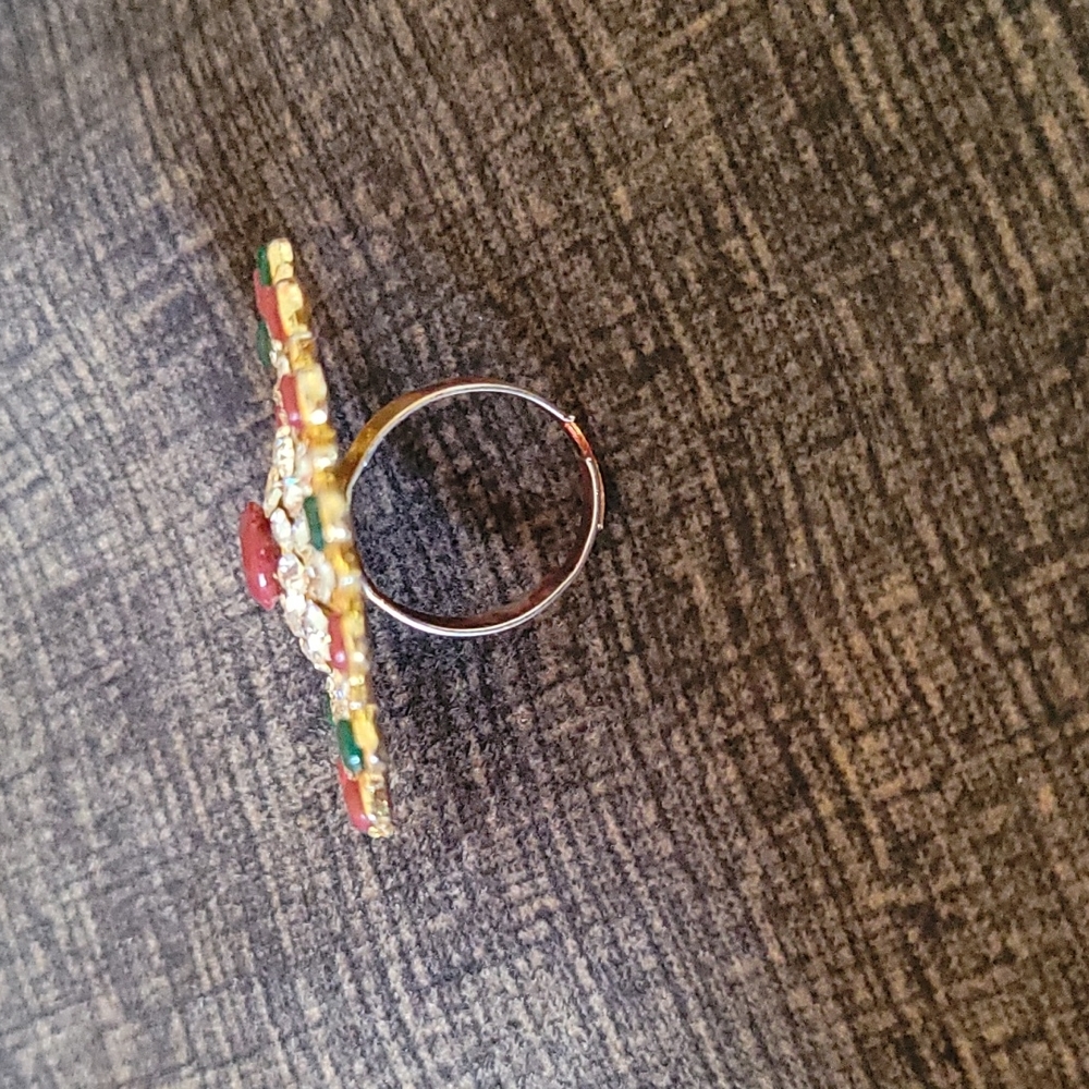 Multistone Adjustable Ring - image 2